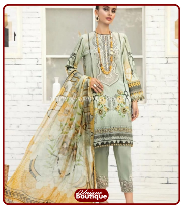 Baroque Linen Unstitched 3-Piece Suit